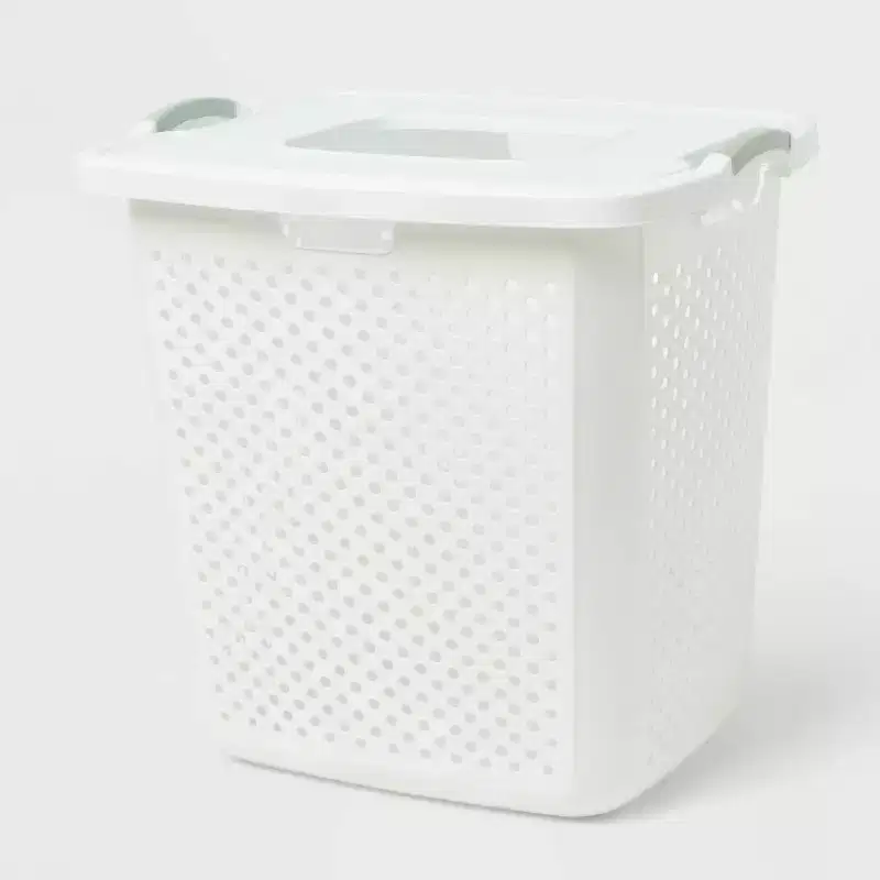 BR XL Lamper with Lid White with Daydream Green Handles - Brightroom™