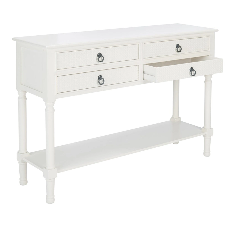 SAFAVIEH Artelia 4-Drawer Console Table - 42 W x 13 L x 29.5 H - 42Wx13Dx30H