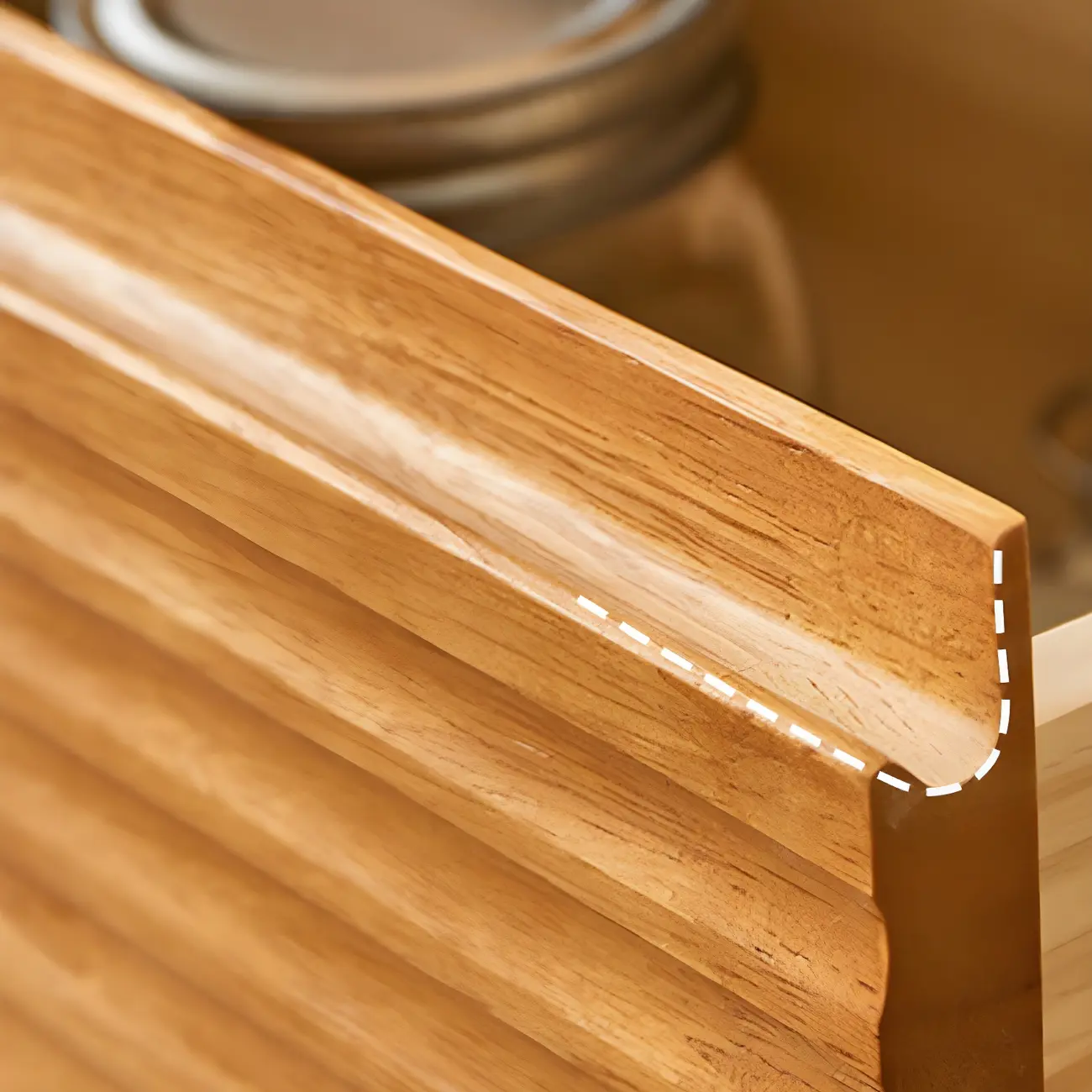 Scandinavian Light Wood 2-Shelf Bookcase with Drawers