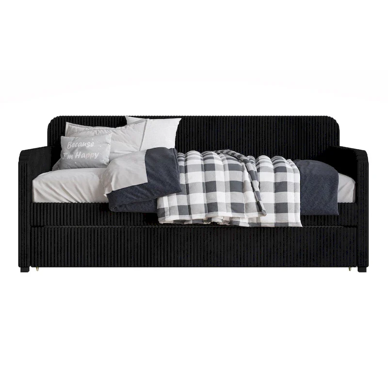 Melissa Twin Upholstered Daybed with Trundle