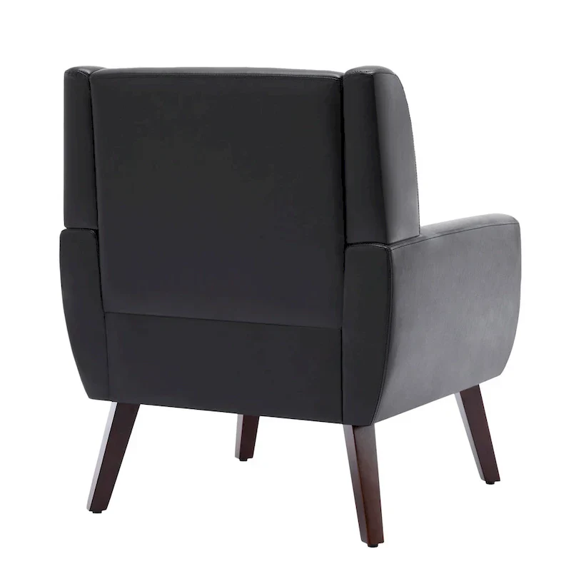 PU Leather Accent Chair Living Room Upholstered Armchair