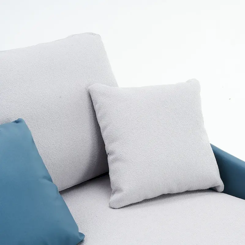 U-Shape Sectional Sofa 4-Seat Couch with Double Chaise Lounge