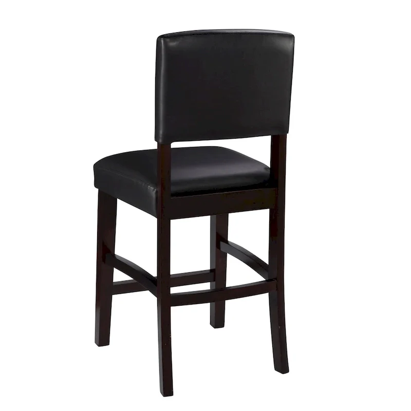 Faux Leather 24.17-inch Espresso Counter Stool