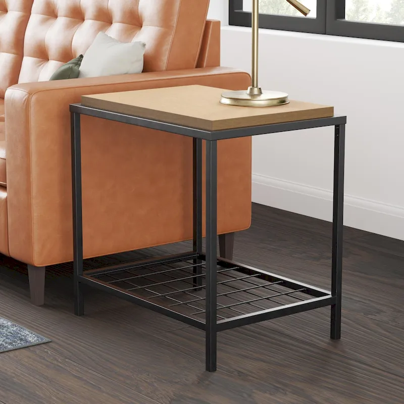 Wood and Metal Coffee and End Tables