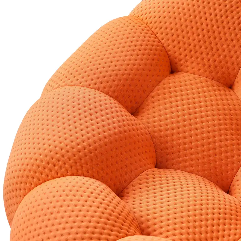 3D Honeycomb Fabric Upholstered Bubble Sofa Modern Loveseat