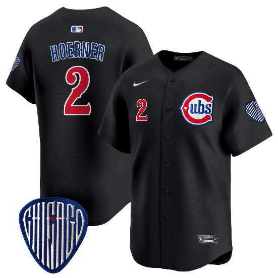 Chicago Cubs Nico Hoerner Alternate Vapor Premier Limited Black Jersey