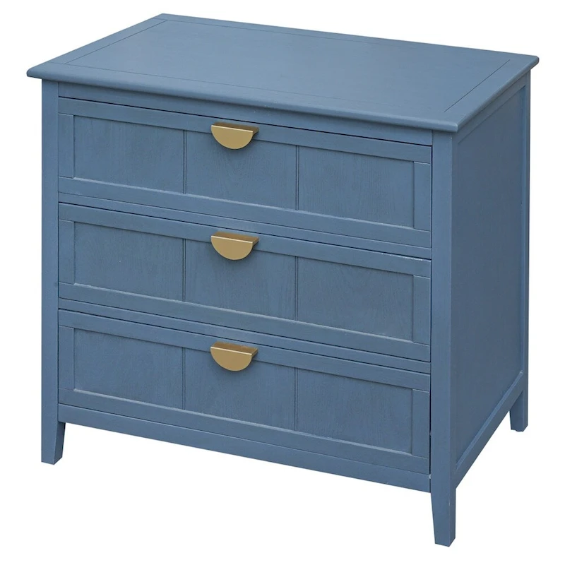 American Style Cabinet with Non-Slip Foot Pads and 3 Drawer
