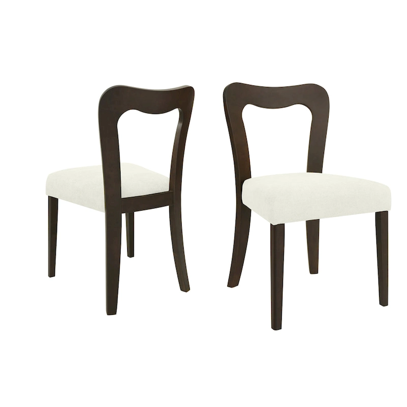 Christopher Knight Home - Ethan Modern Upholstered Dining Chair Set of 2 with Open-Back Design