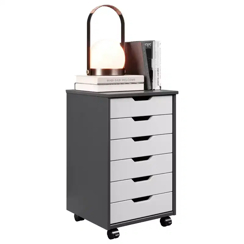 Trendfurn Omnia Wide 6 Drawer Roll Cart