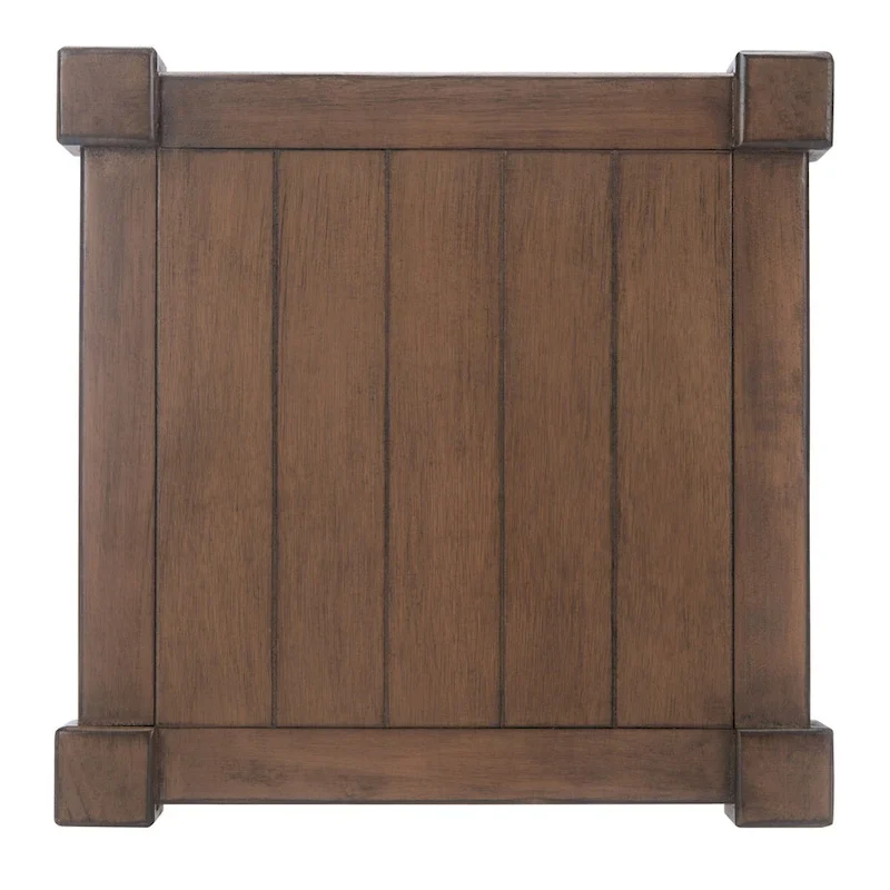 Square Accent Table - Pine Wood - 13.8