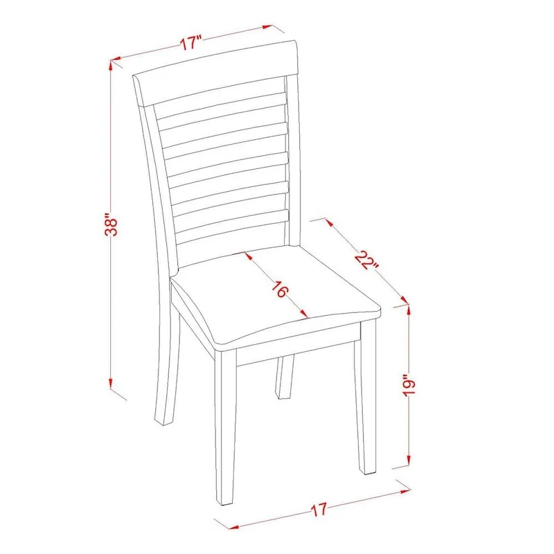 East West Furniture 7 Piece Dining Table Set- A Rectangle Dining Table and 6 Kitchen Chairs, Saddle Brown(Seat Options)