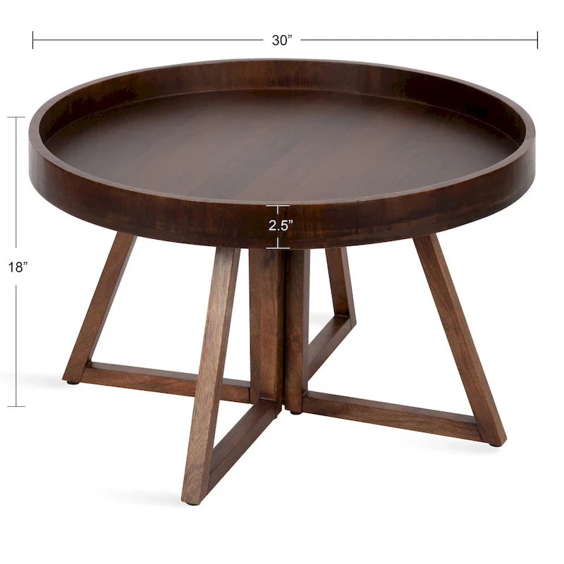 Avery 30-inch Round Coffee Table - 30 Diameter