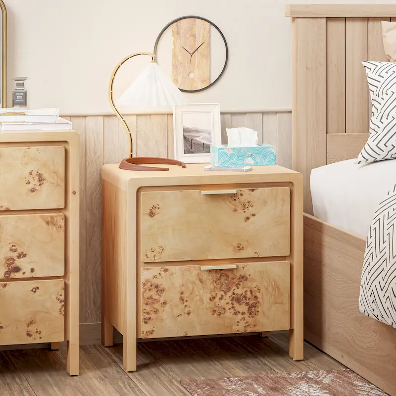 Brown Rustic Farmhouse Fully-Assembled Dresser with Wood Grain Drawers