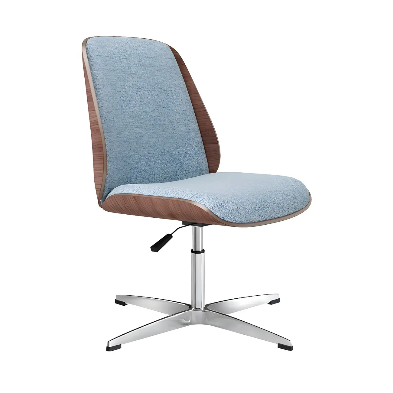 Modern Leather Upholstered Swivel Office Chair