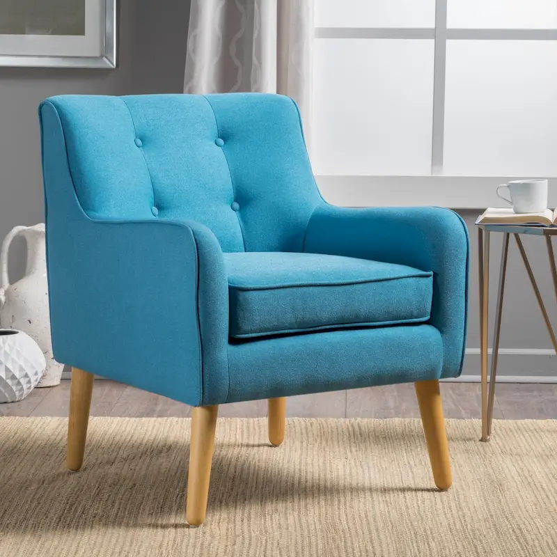Mid-Century Modern Tufted Armchair