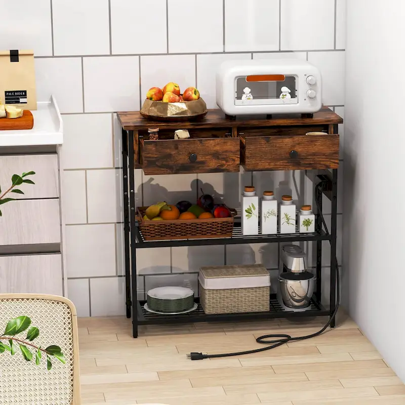 Costway Entryway Table with Charging Station Narrow Console Table with - See Details