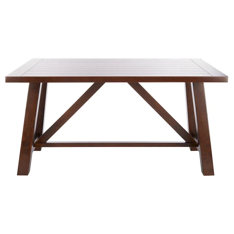 Laverna Brown Rectangle Dining Table - 57  W x 36  L x 30  H - 57Wx36Dx30H