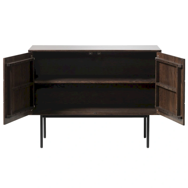 Rye Studio Modern Sideboard, Espresso Oak