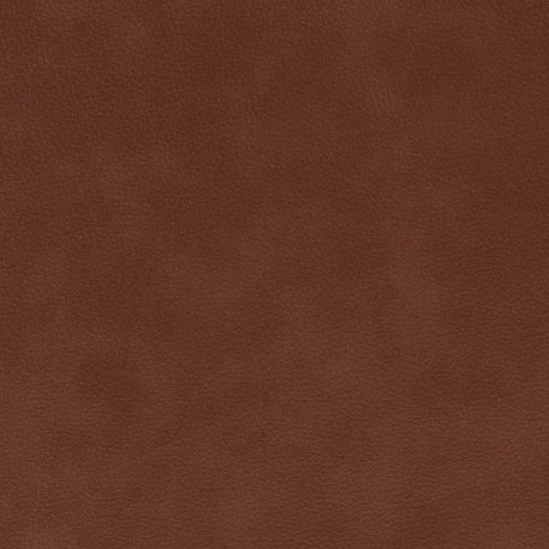 Rita Living Room 3-Seat Genuine Leather Sofa with Solid Wood Legs and Nailhead