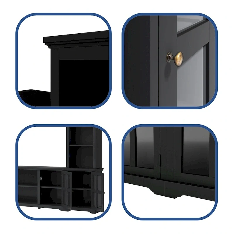 Modern Minimalism Style Entertainment Wall and TV Stand