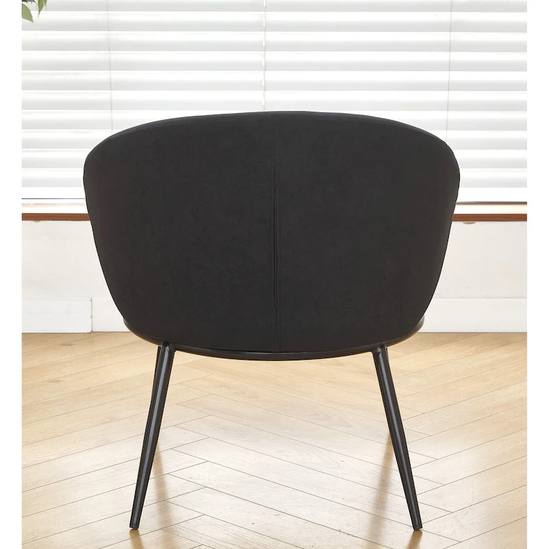 Mid Century Velvet Upholstered Living Room Accent Chair