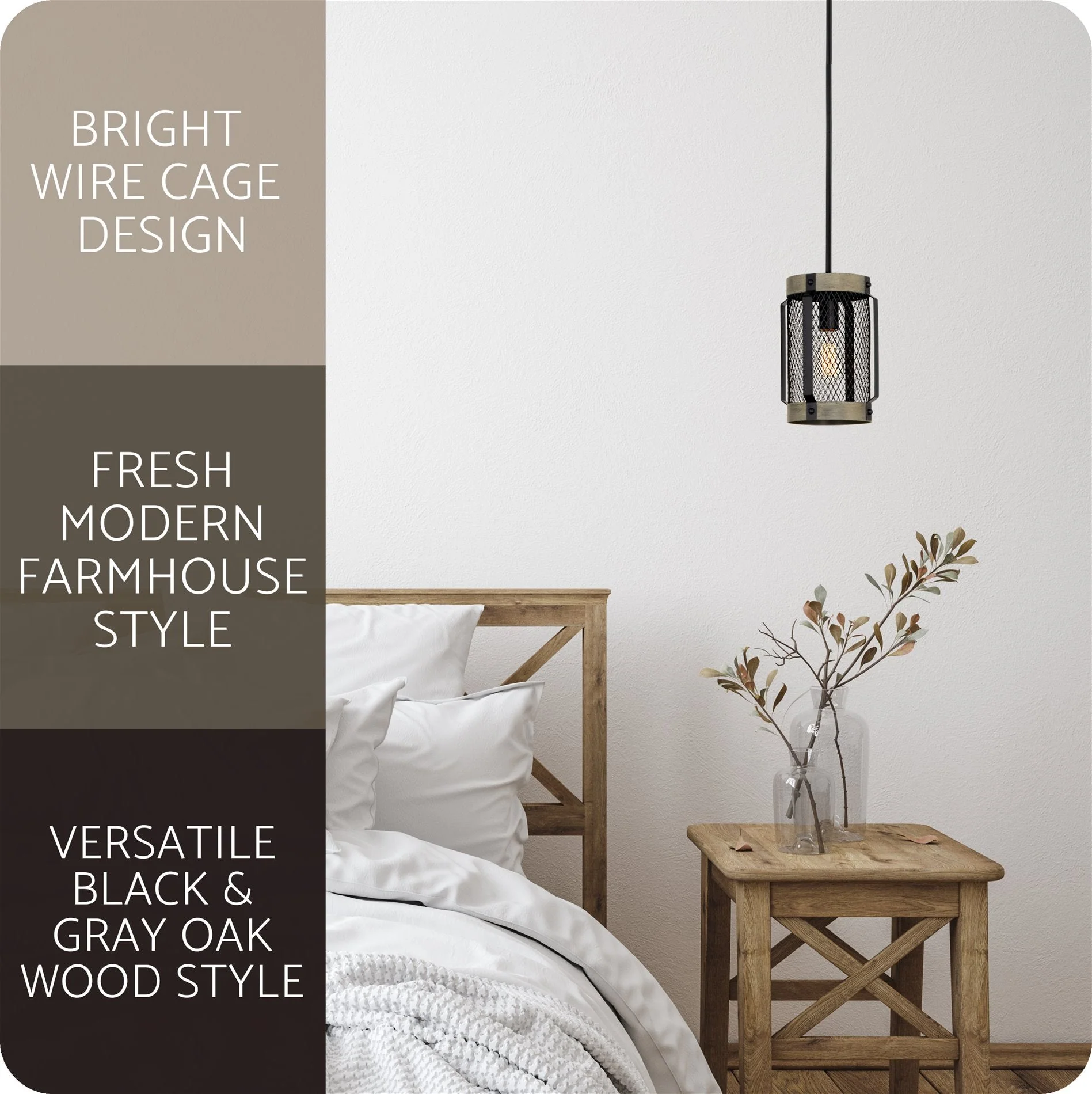 Giles 11 Modern Farmhouse Lattice Hanging Lantern Pendant Light