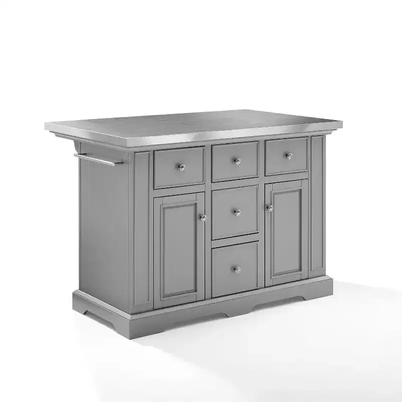 HomeStock with Door and Shelves Kitchen Islands