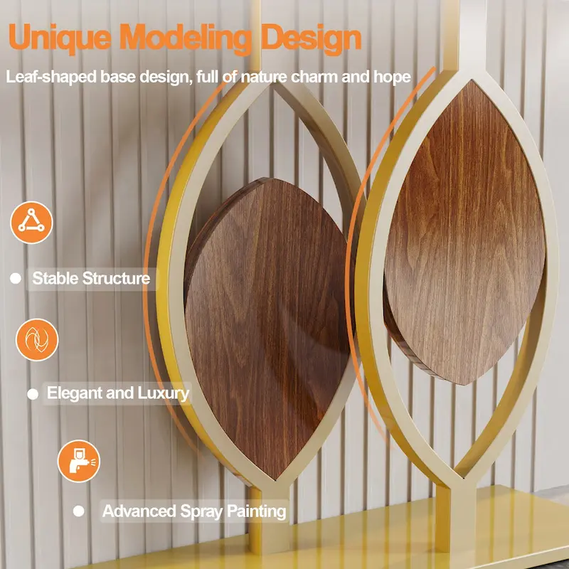 48 Modern Console Marble Table with Gold Base Entryway Living Room - 48x12x31