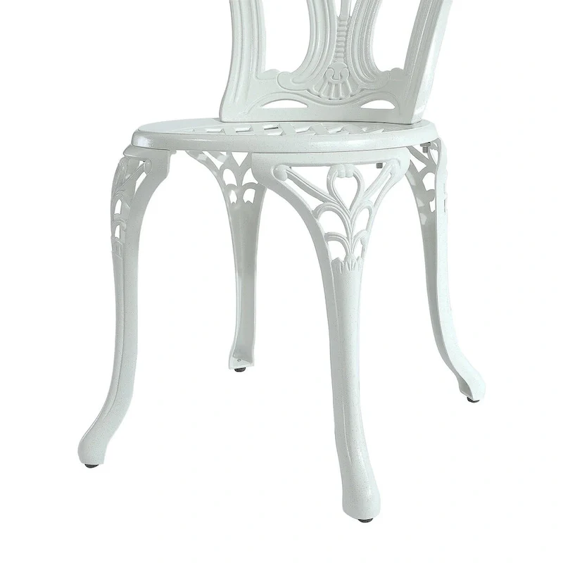 Set of 2 Cast Aluminum Bistro Chairs