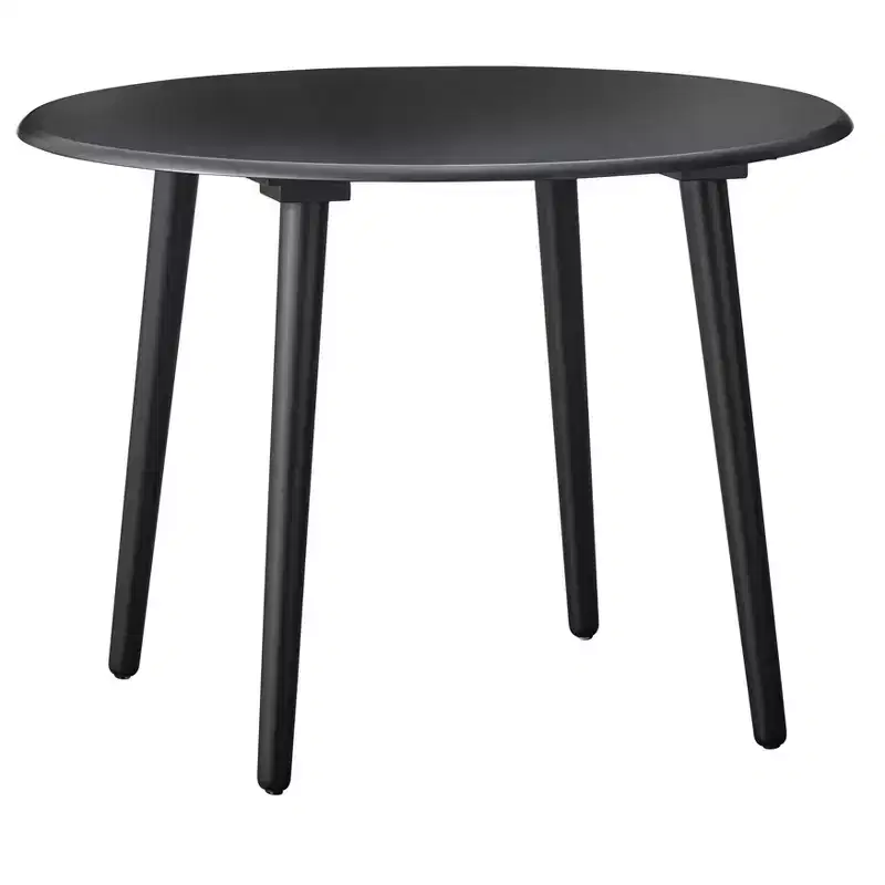 Florence Farmhouse 42" Round Table Black