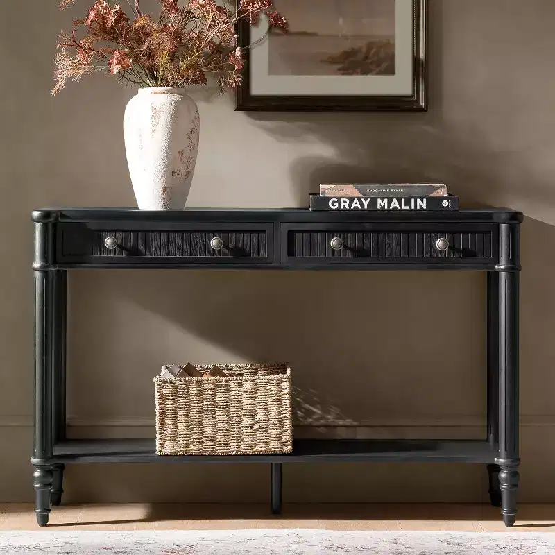 avinien 47.2 W Console Table|HULALA HOME-WALNUT