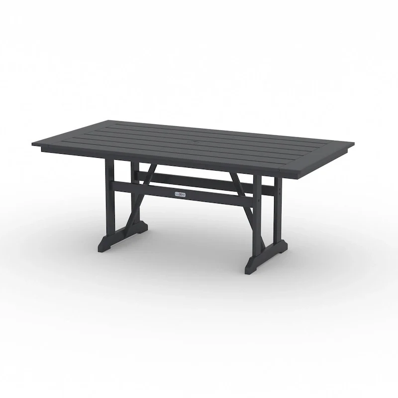 LuXeo Tuscany Sling Swivel Dining 7-Piece Set