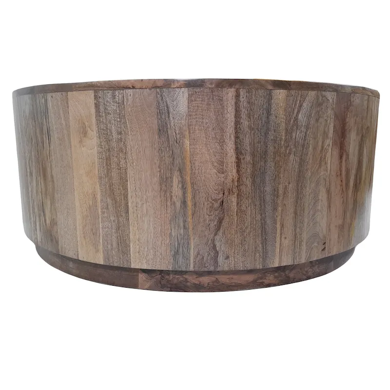 Carolina Living Tamia 42 Round Wooden Coffee Table - Elm