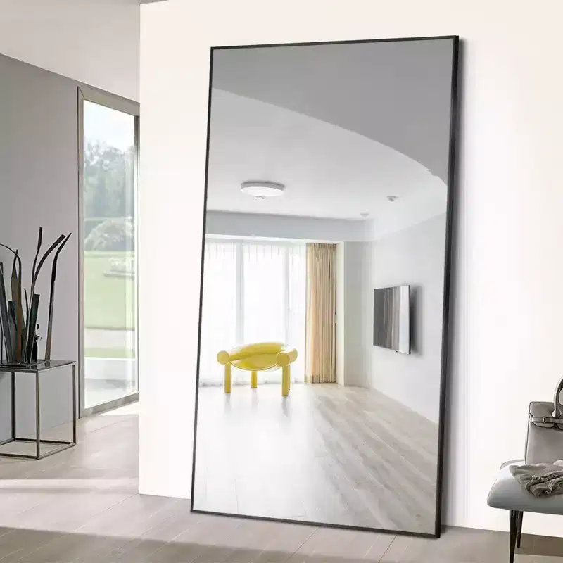 Dovelina Modern Metal Frame Rectangle Decorative Wall Mirror