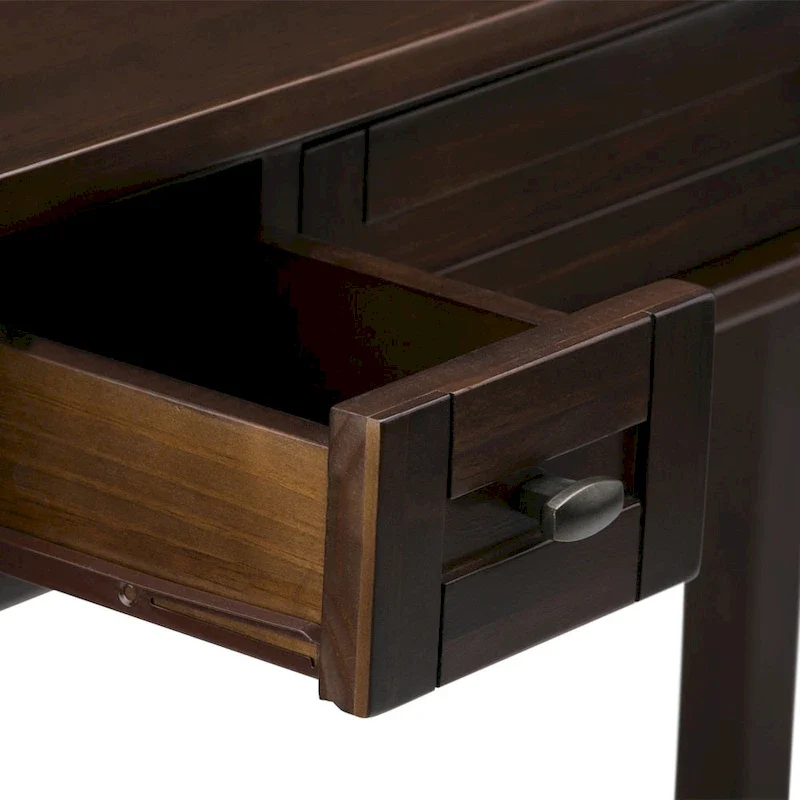 Solid wood transition style desk