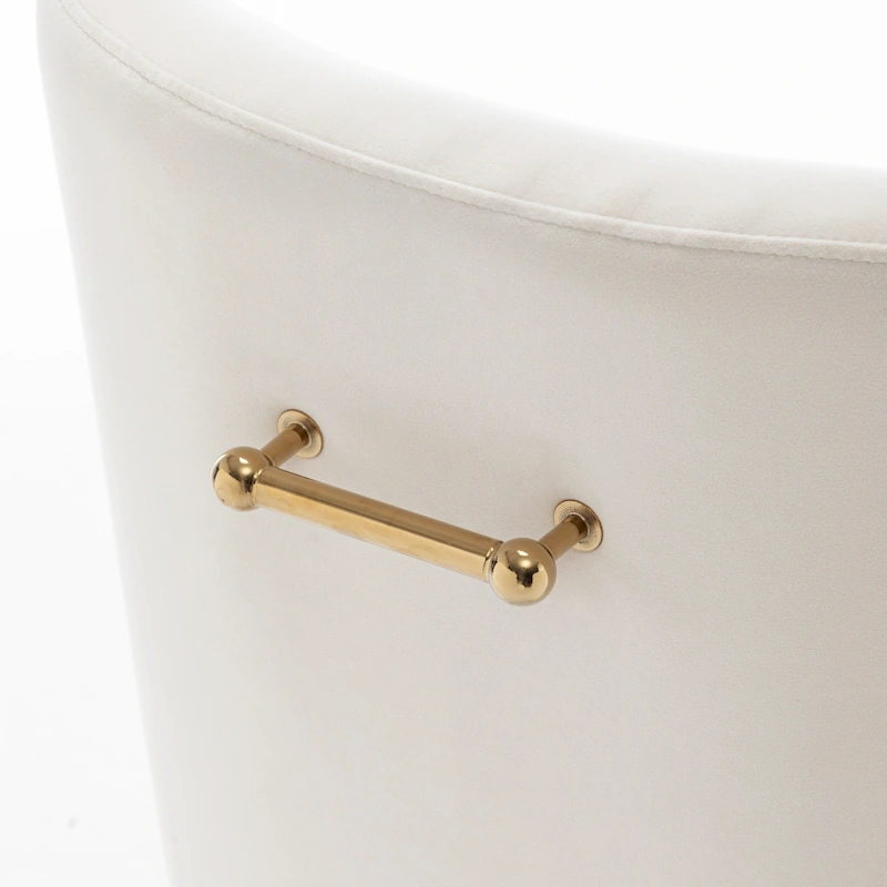 SEYNAR Velvet Upholstered Dining Chair Set of 6, Modern Glam Armless Side Chair