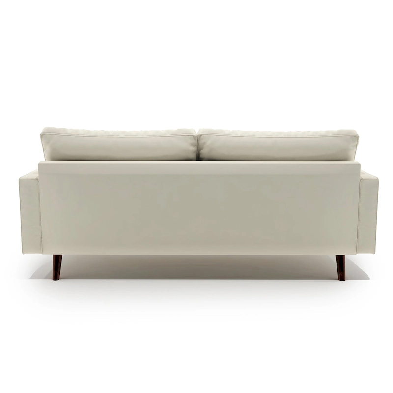 US Pride Faux Leather Mid-century Modern Sofa