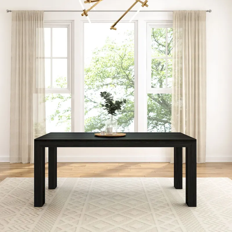 Plank and Beam Rectangular Modern Dining Table - 72