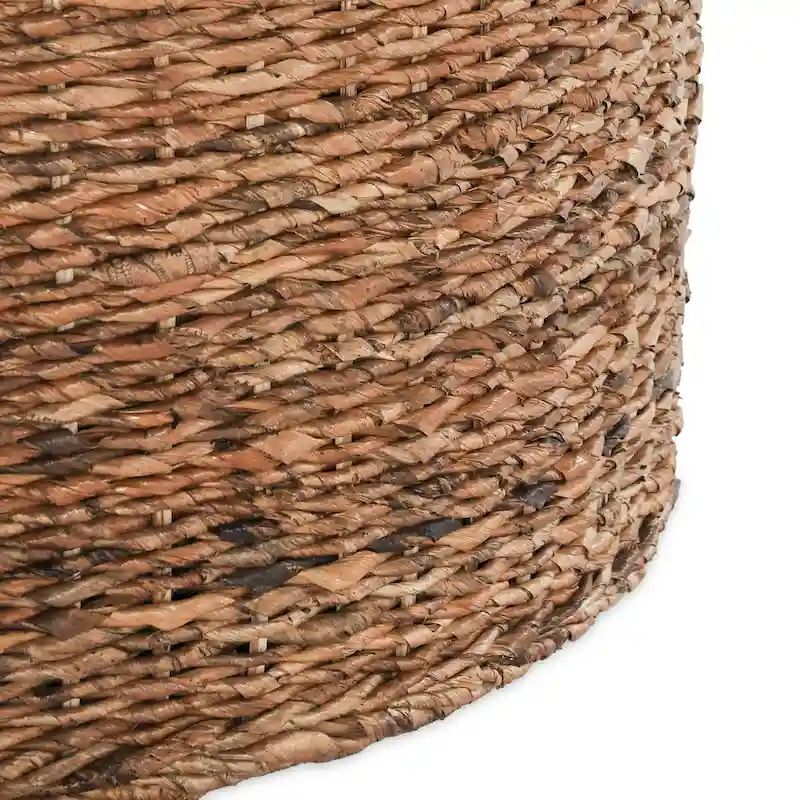 Natural Brown Rattan Round Coffee Table