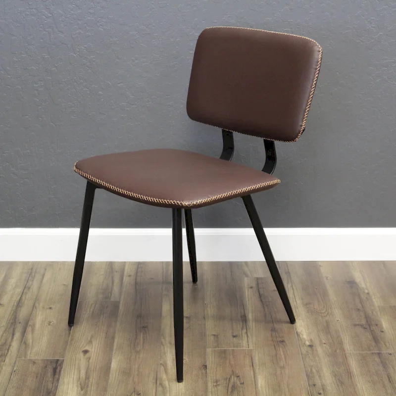 Multi-Color Faux Leather Dining Chair, Single Seat