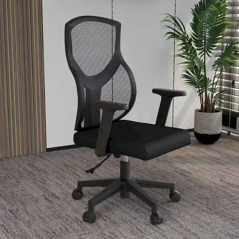 Mid-Back Mesh Office Chair with Adjustable Height, Swivel and Tilt