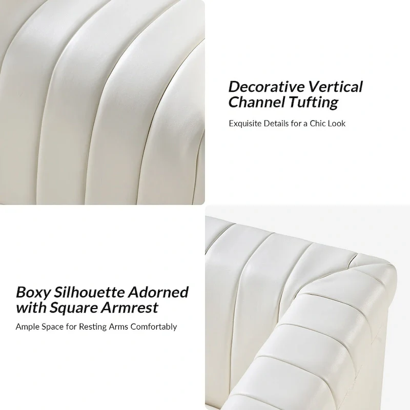 Esteban Modern Leather Upholstered Swivel Barrel Chair by HULALA HOME