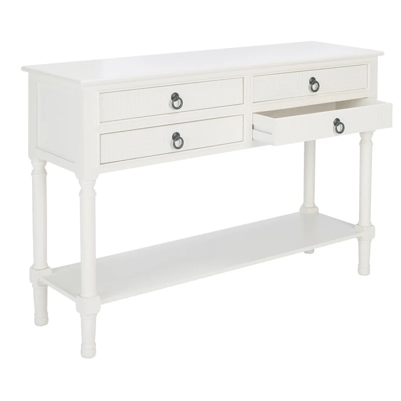 SAFAVIEH Artelia 4-Drawer Console Table - 42 W x 13 L x 29.5 H - 42Wx13Dx30H