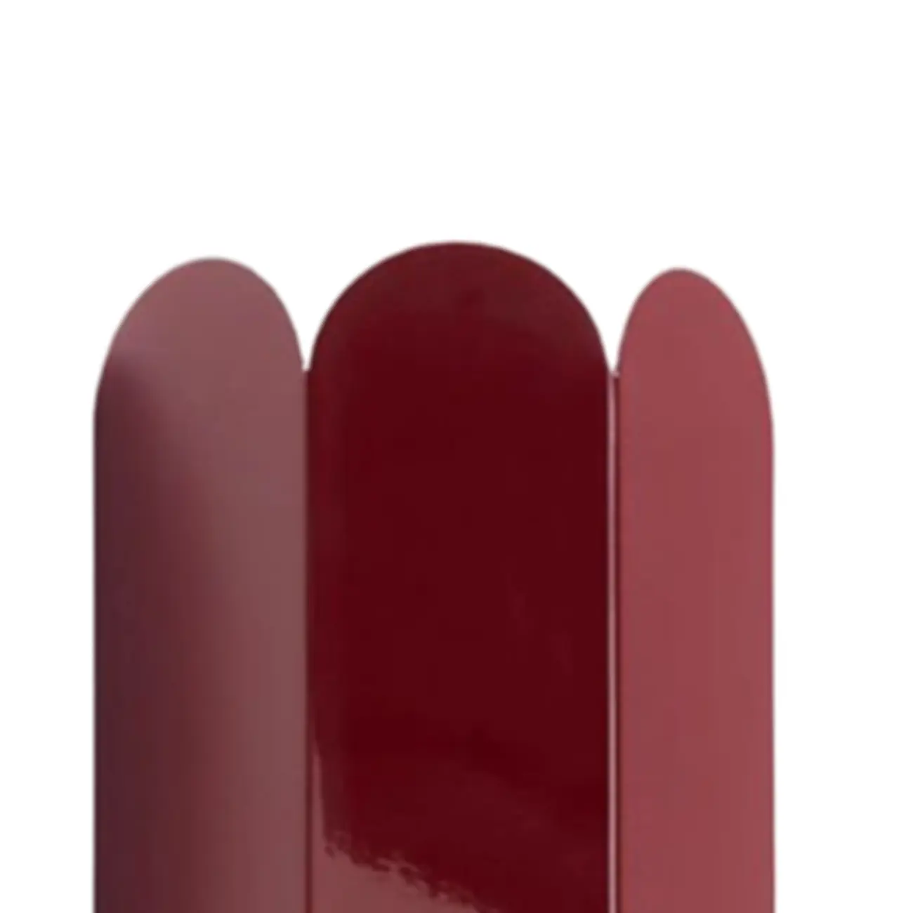 Mini Hardwired Modern Red Up & Down Wall Sconce in Geometric