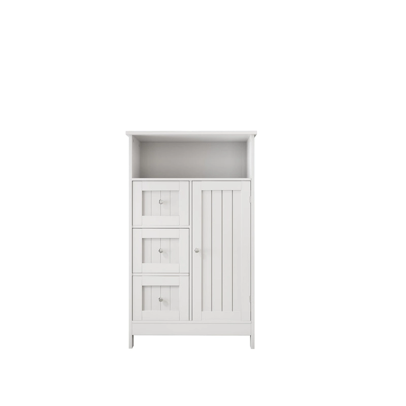 Bathroom Standing Storage Cabinet with 3 Drawers - N/A