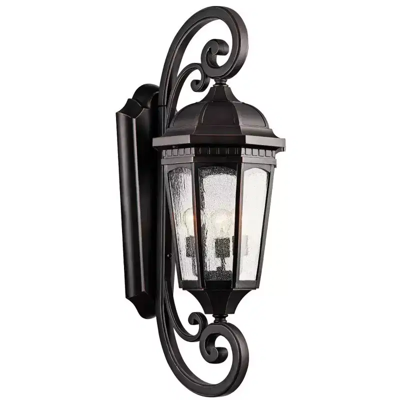 Kichler Lighting Courtyard 3 - Light Wall Light in Rubbed Bronze