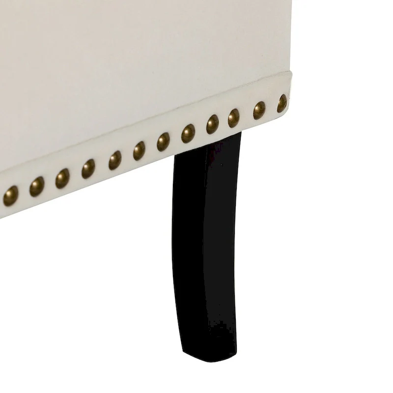 Velvet Button Tufted Accent Chair with Nailhead Trim