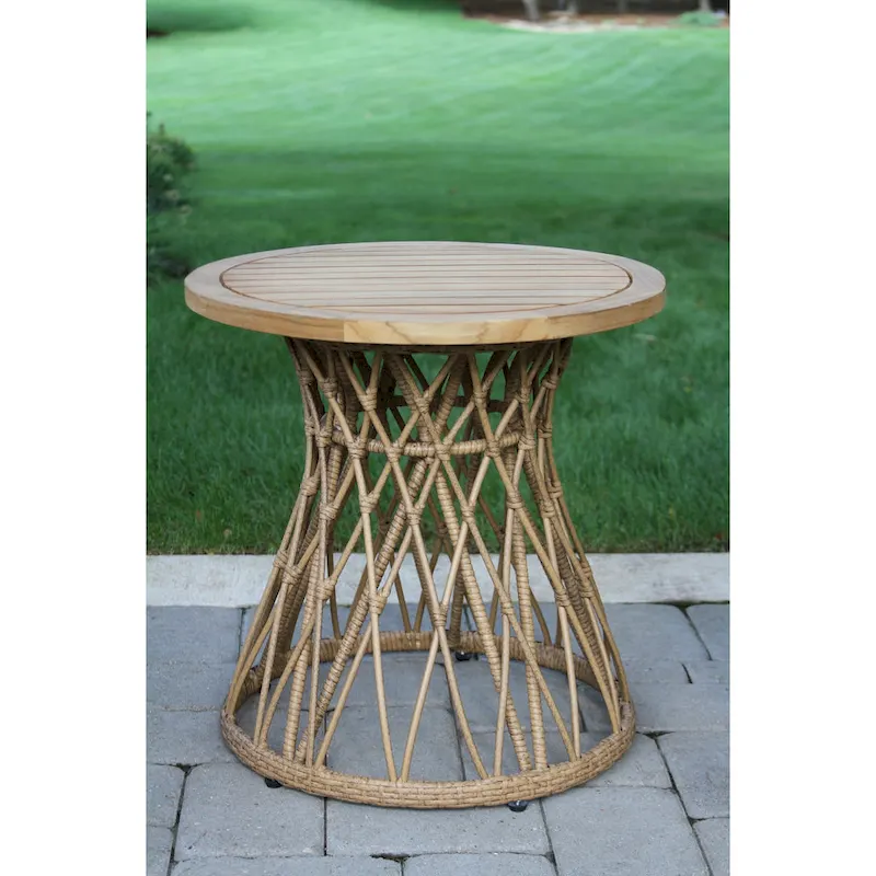 Samera Teak & Bohemian Accent Table