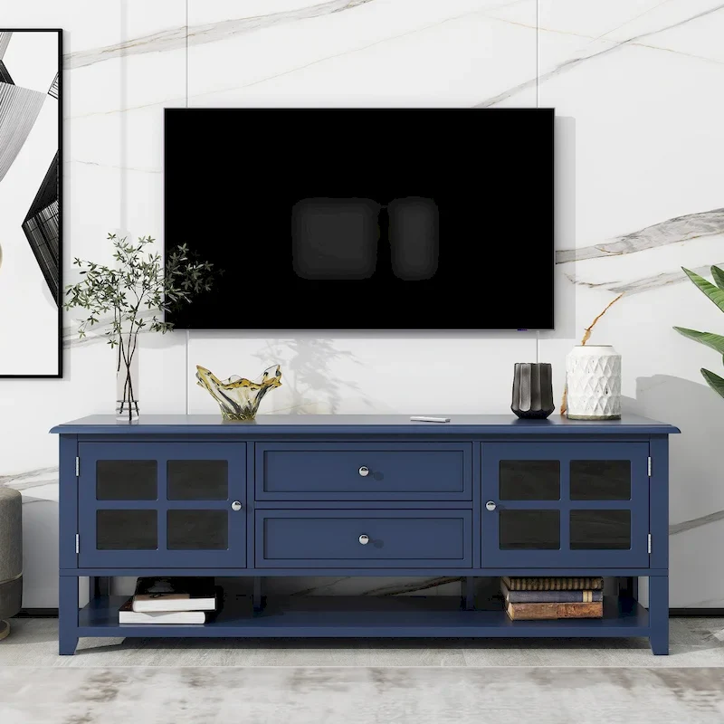 TV Stand for TVs up to 60 ,Entertainment Center with Multifunctional Storage Space,TV Cabinet with Modern Design,Media Console