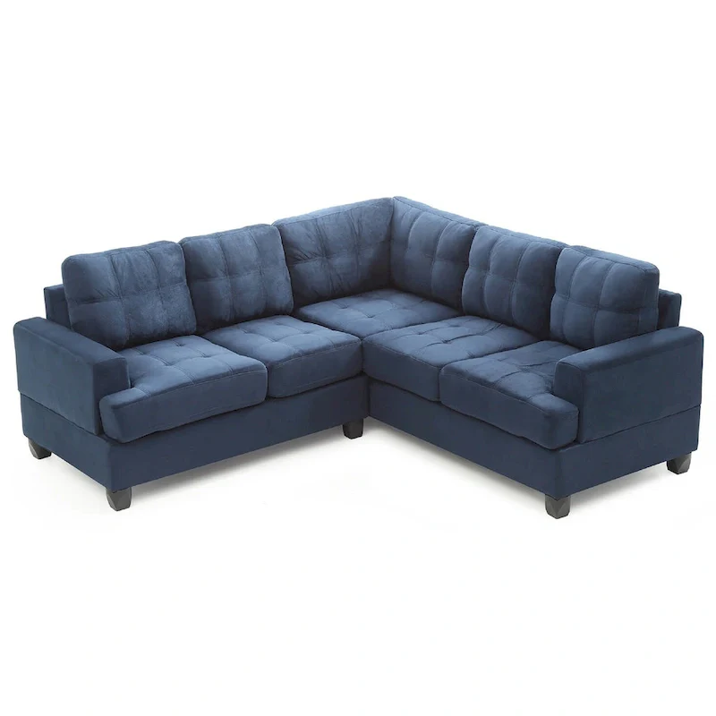 Sandridge 80 in. W 2-piece Microfiber L Shape Sectional Sofa - 80L x 80W x 36H